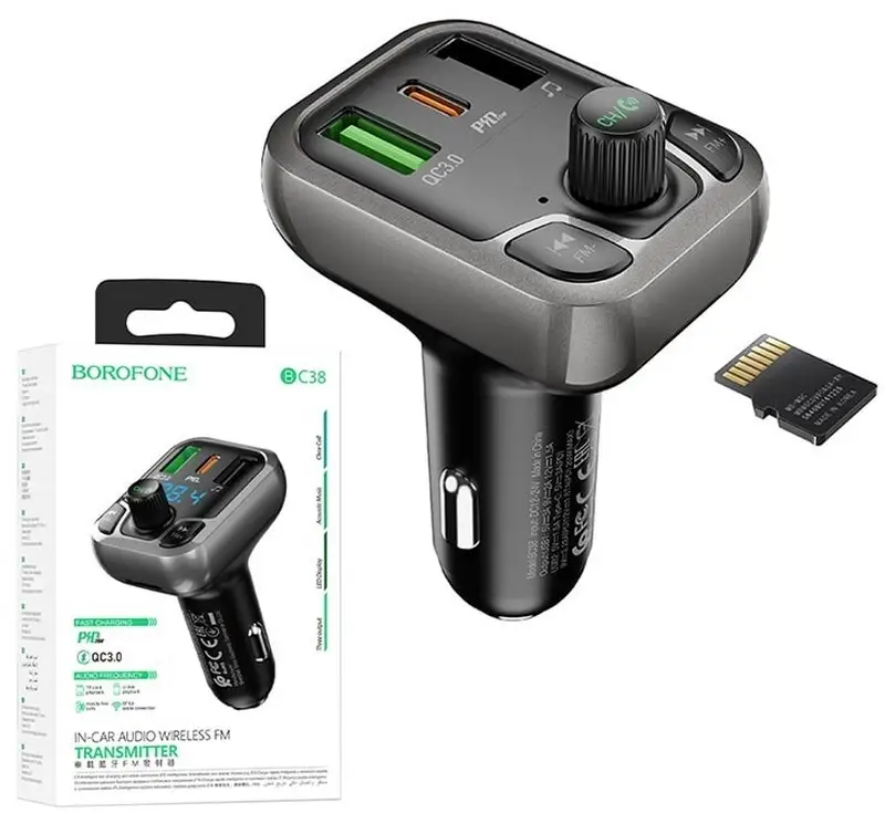 ​FM-модулятор Borofone BC38 Flash