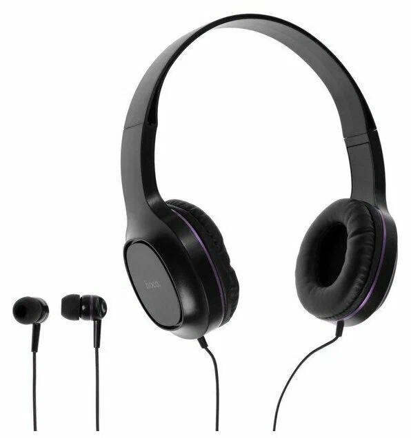 Проводные наушники HOCO W24 Enlighten, Jack 3.5mm, 1.2 м