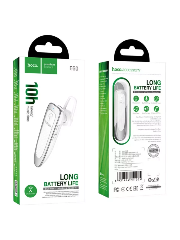 Беспроводная Bluetooth-гарнитура E60 Brightness