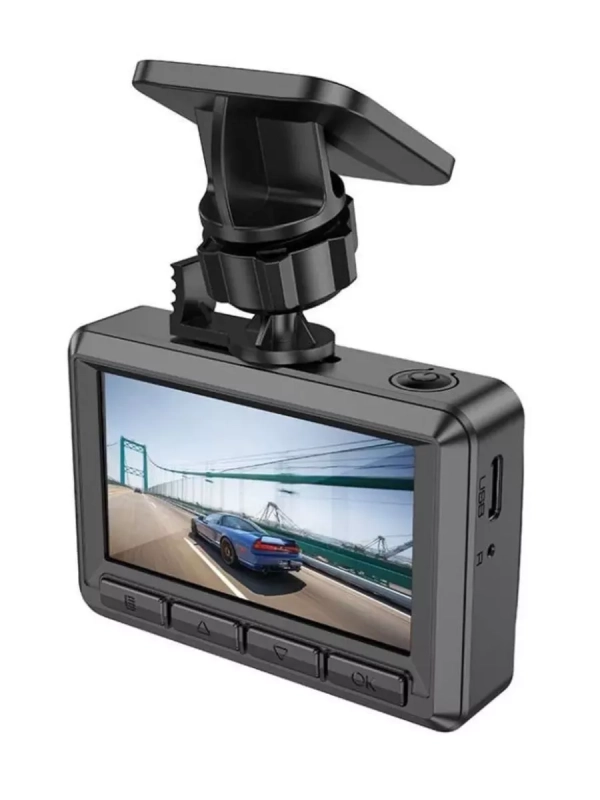 Видеорегистратор HOCO DV3 1080P/30fps, 2.45 Display + камера заднего