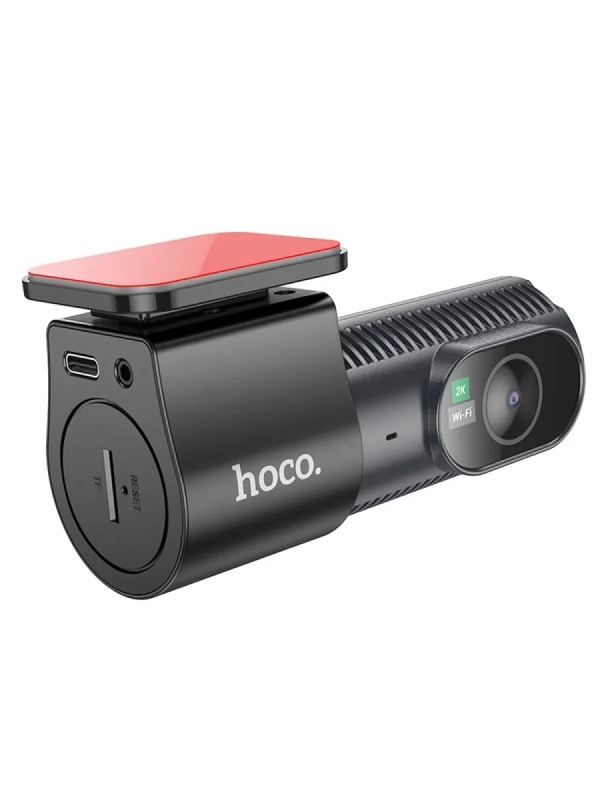 Видеорегистратор автомобильный Hoco DV7 Driving черный, 2K, Wi-Fi, Global