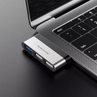 Адаптер DH1 Type-C на USB 3,0, 2 USB 2.0