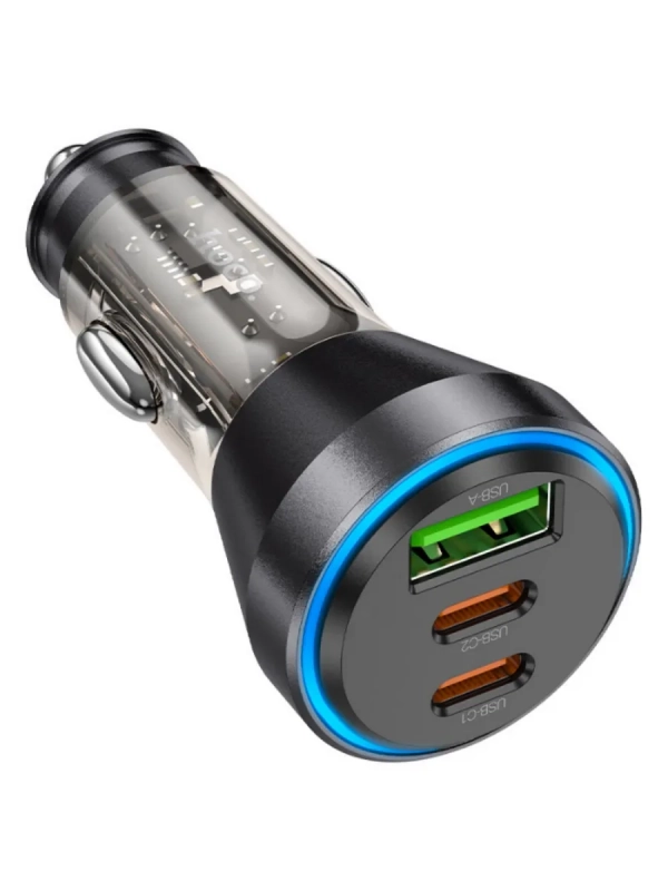 Автомобильное зарядное устройство hoco "NZ12D Lucky" 60W