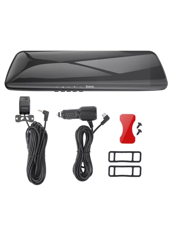 Видеорегистратор зеркало Hoco DV4 с камерой