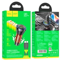 Автомобильное зарядное устройство hoco "NZ12D Lucky" 60W