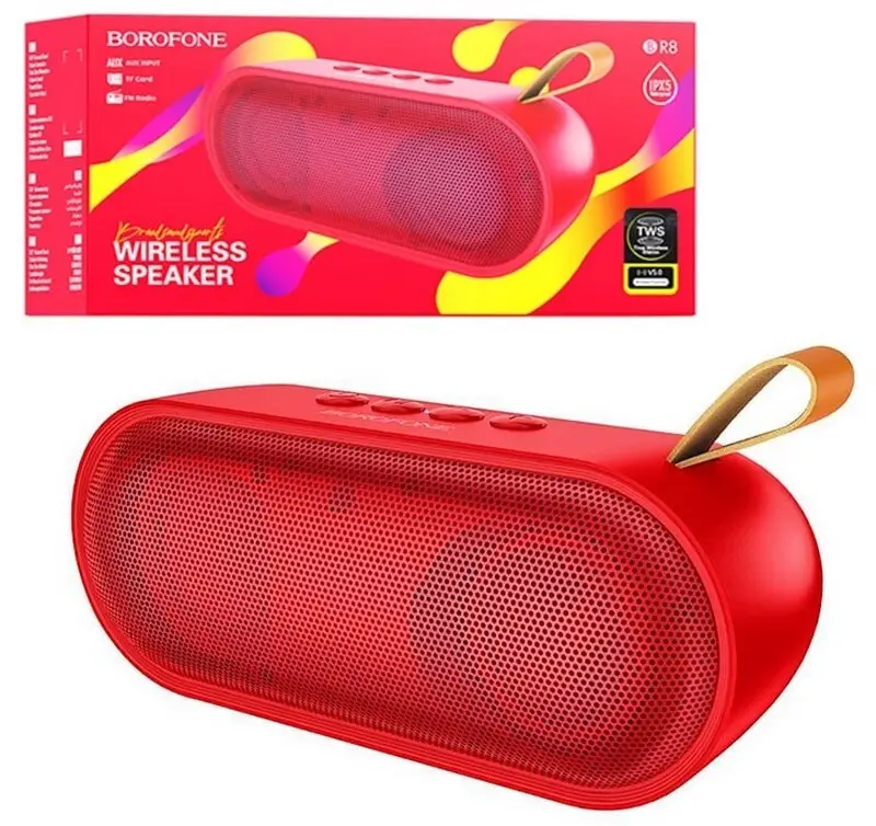 Акустика портативная (колонка) Borofone BR8 (Bluetooth) красная