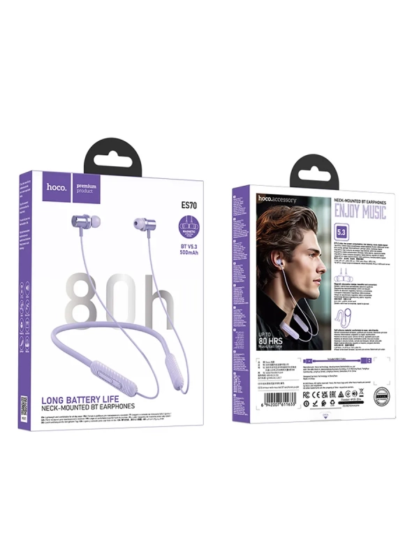 Наушники беспроводные для спорта с микрофоном Hoco ES70