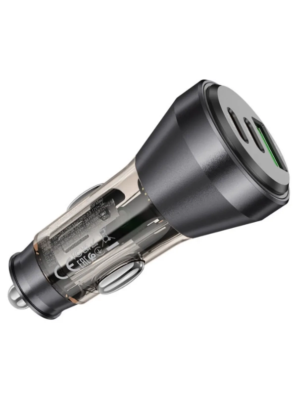 Автомобильное зарядное устройство hoco "NZ12D Lucky" 60W