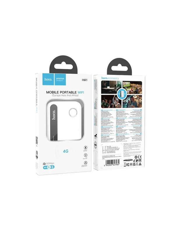 Портативный WiFi Роутер HOCO HI41 4G, универсальный