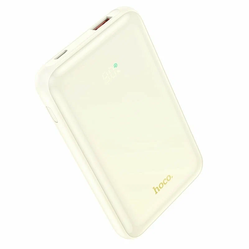Портативный аккумулятор HOCO Q21 Great 22.5W+PD20W, 10000 мА ч, молочный