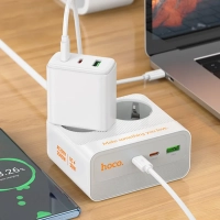 Мульти-функциональный сетевой фильтр с USB,зарядка 30W