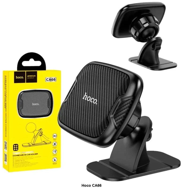 Держатель в авто CA66 (магнитный, в дефлектор) черный