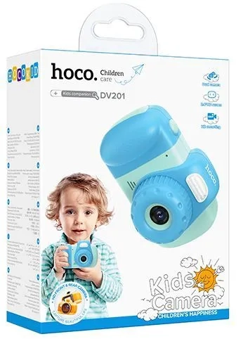 Детский фотоаппарат-камера Hoco DV201, голубой