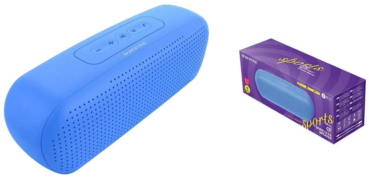 Колонка беспроводная BOROFONE BR11,(AUX/TF/USB) синий