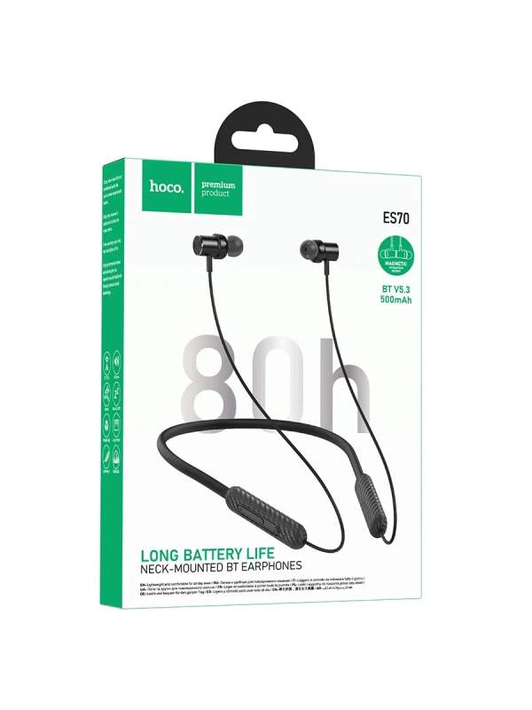 Наушники беспроводные для спорта с микрофоном Hoco ES70