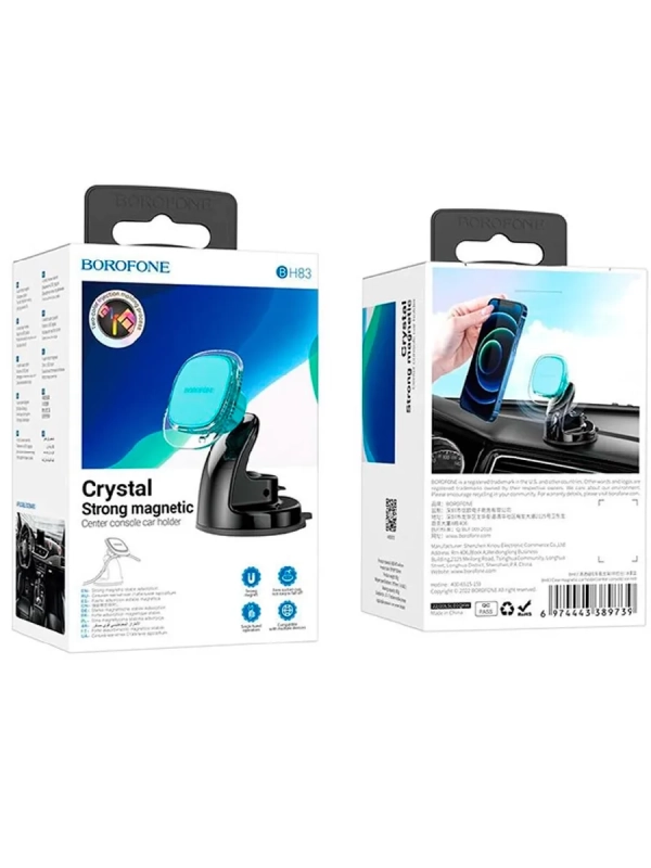 Магнитный держатель телефона в машину на присоске