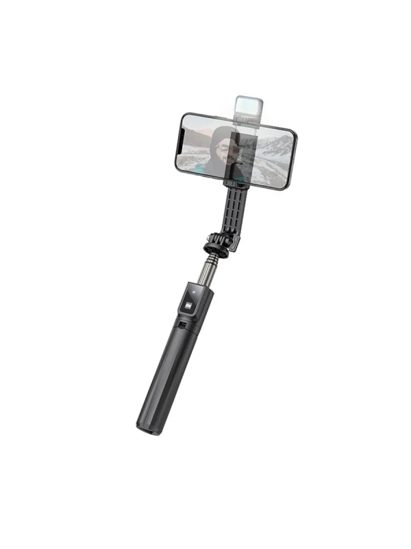 Монопод-тренога для селфи Hoco K15, с подсветкой, беспроводная