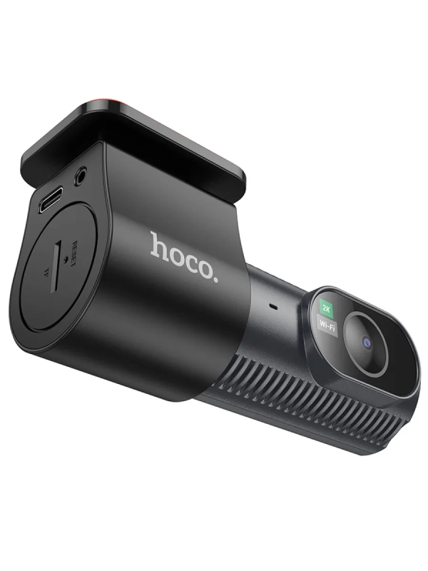 Видеорегистратор автомобильный Hoco DV7 Driving черный, 2K, Wi-Fi, Global