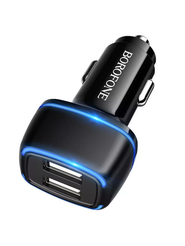 Автомобильное З/У USB Borofone BZ14 (2USB/12W)