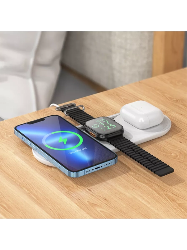 Зарядное устройство 3-в-1 для iPhone, Airpods, Watch