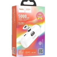 Портативный повербанк Hoco A5C Mini-pocket White