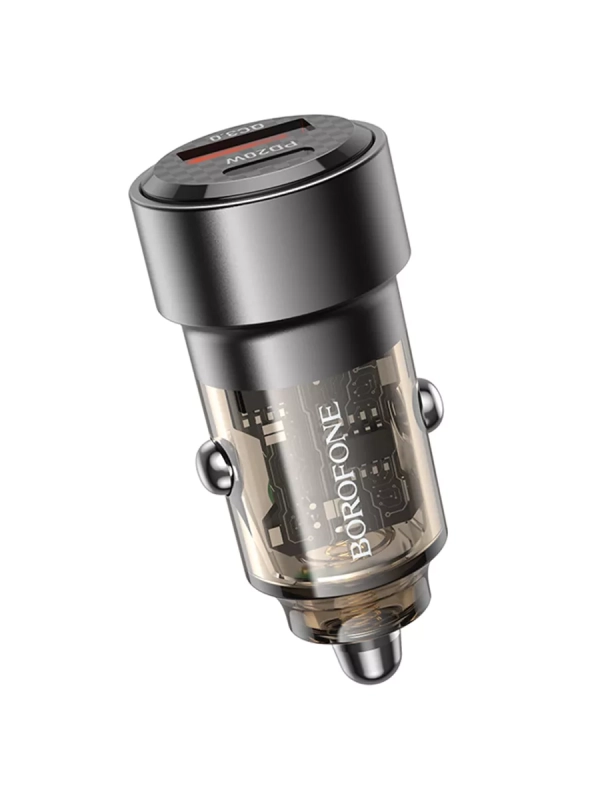 Адаптер автомобильный Borofone BZ20 Smart 38W PD+QC3.0