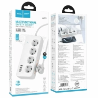 Сетевой фильтр 3*USB, 1*Type-C, 4*розетки 1.5M