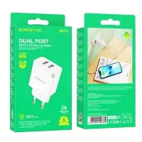 Зарядное устройство 2USB 2.1A Borofone BN15 без кабеля