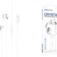 Короткий кабель USB - Lightning BOROFONE BX93 / 25см, 2.4A, 12W / белый