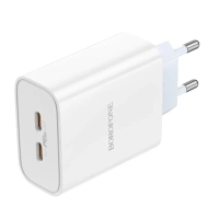 Сетевое ЗУ USB-C Borofone BA73A (35W/2 порта/PD) белый