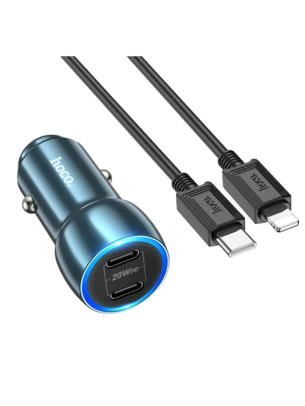 Автомобильное зарядное устройство, 2 PD 40W (Z48)