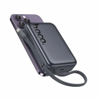 Внешний аккумулятор / повербанк Hoco Q44A 20000mAh PD 45W с функцией Magsafe, встроенный кабель Type-C 45W
