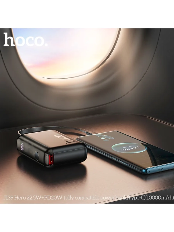 Внешний аккумулятор J139 10000 mAh с кабелем Type-C