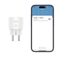Умная розетка Wi-Fi Hoco AC16, защита от перенапряжения, 1100-2400Вт