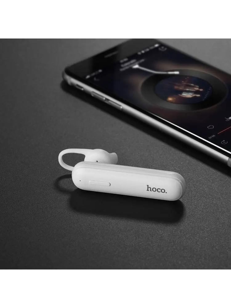 Гарнитура bluetooth E36 hoco белая