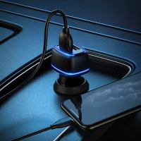 Автомобильное З/У USB Borofone BZ14 (2USB/12W)