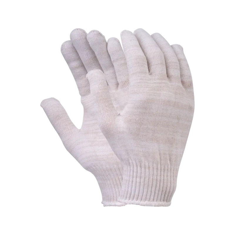 Перчатки х/б без ПВХ, 38гр, 13 класс, арт. 0113Р, белые