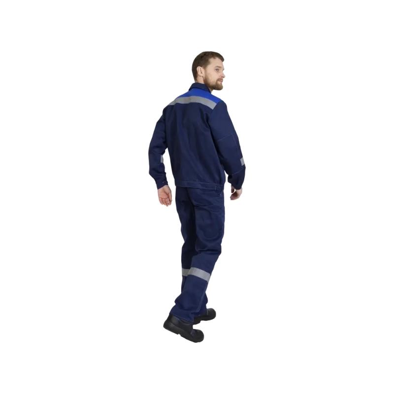 Костюм рабочий Легион, куртка+полукомбинезон, синий+василек 52-54/158-164