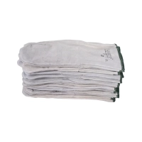 Краги спилковые сварщика трехпалые серые, арт. 6527