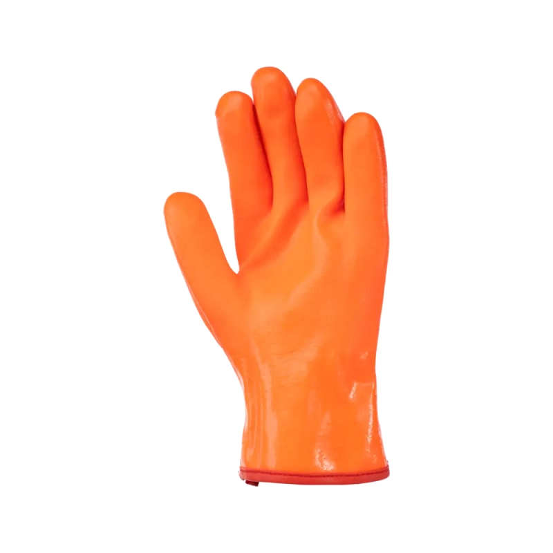 Перчатки ПВХ утеплённые бензомаслостойкие TM 2Hands Аляска, манжет - жесткая крага 3027