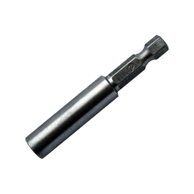 Переходник удлинитель магнитный держатель 60 мм для бит 1/4" цельнотянутый, Практика 036-605