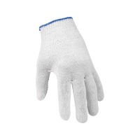 Перчатки х/б с ПВХ, 40гр, 10 класс, точка, белые
