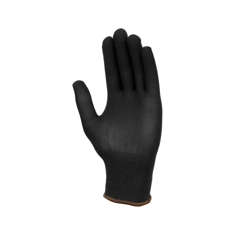 Перчатки нейлоновые без ПВХ, арт.1423 черные (р.8)