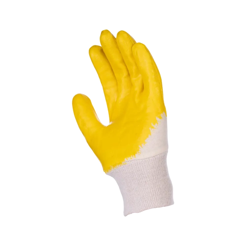 Перчатки с нитриловым частичным покрытием, Лайт, манжет - резинка, Fort