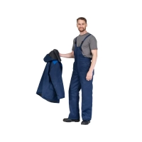 Костюм рабочий Универсал утеплённый с капюшоном, куртка+полукомбинезон р.60-62, 182-188