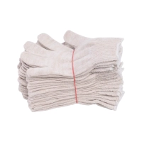 Перчатки х/б без ПВХ, 45гр, 10 класс, арт. 0114Р, белые