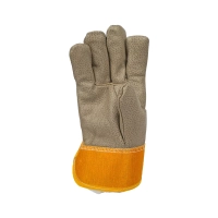 Перчатки кожаные комбинированные утеплённые Юкон