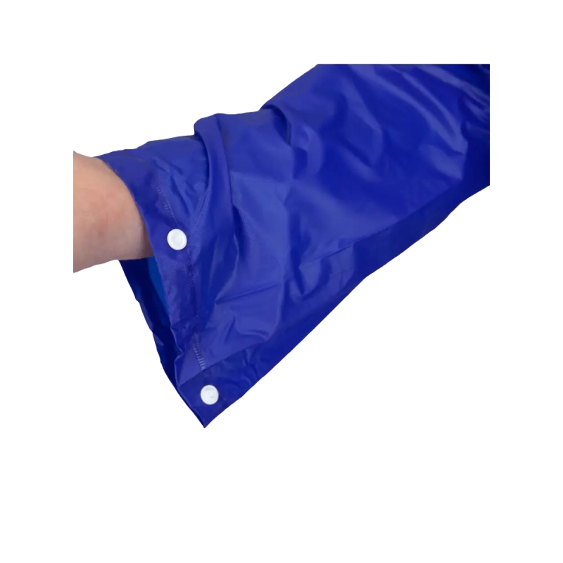 Плащ-дождевик №4 влагозащитный из ПВХ синий, с капюшоном, для мужчин и женщин (XL)