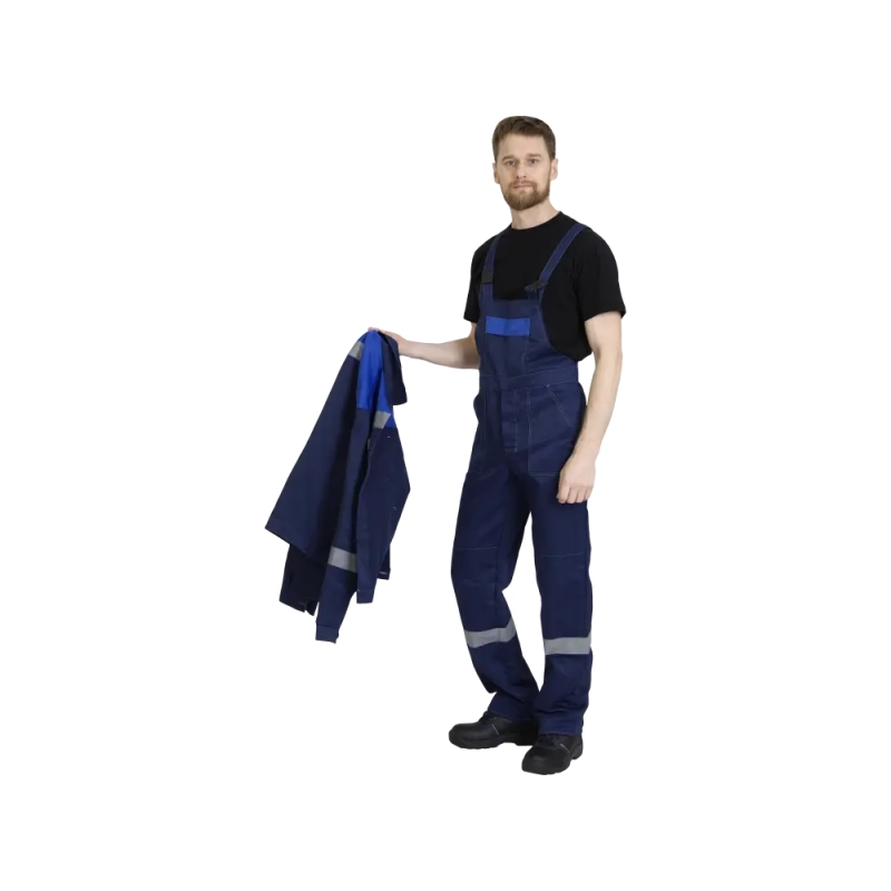 Костюм рабочий Легион, куртка+полукомбинезон, синий+василек 52-54/158-164