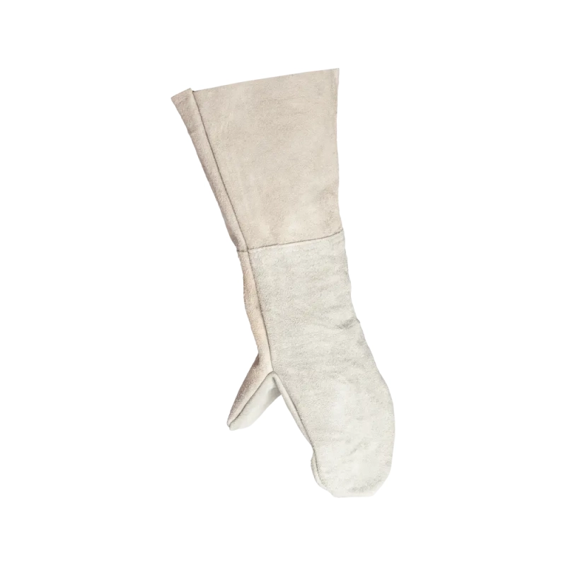 Краги спилковые двупалые, арт.1003